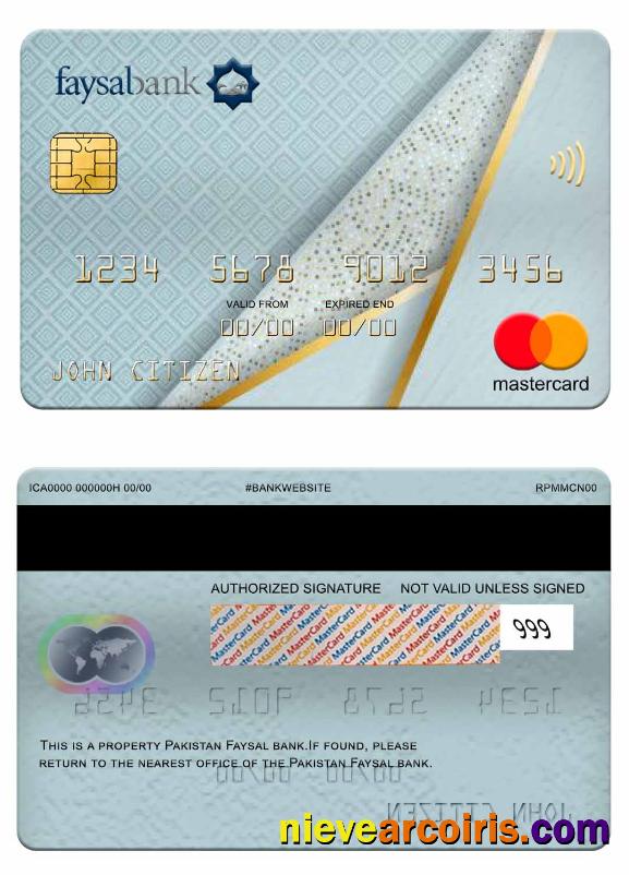 Pakistan Faysal bank mastercard